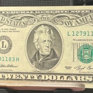 1993 $20 Twenty Dollar San Francisco Vintage little  head 205671918804